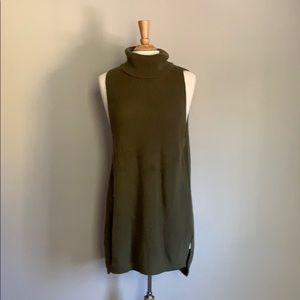Olive 🌿  Sweater Dress with Turtle Neck / BP